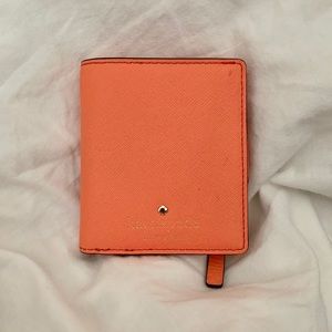 Kate Spade Coral Leather Bifold Wallet